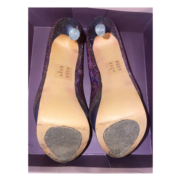 Bakers Nikka 20 Multi Color Stiletto & Matching Clutch. - Picture 4 of 8